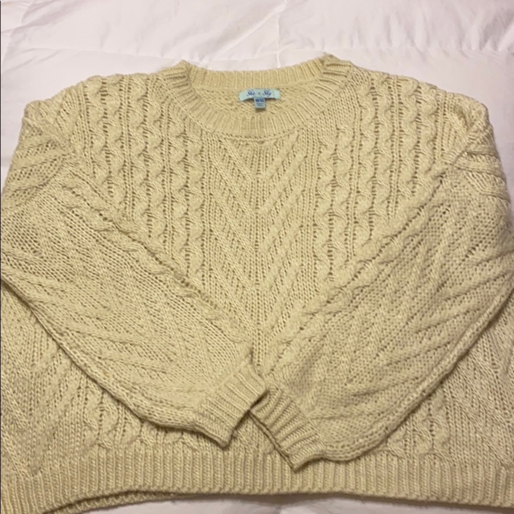 She and Sky Oversized Sweater